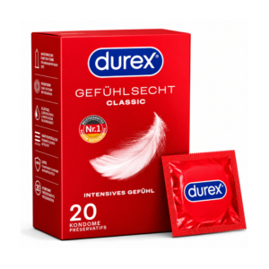 Durex Real Feel Classic kondomov – 20 kosov