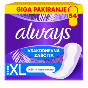 Always Daily Protect Extra Long dnevni vložki – 54 kosov