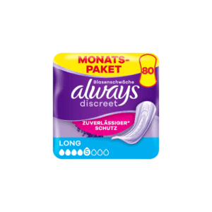 Always Discreet Dolgi Vložki za Inkontinenco – 80 Kos (4 x 20)