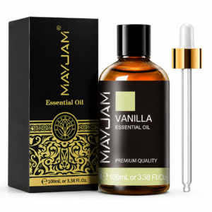 MAYJAM Vanilla Essential Oil – 100 ml, Čisto Vanilijevo Olje za Difuzorje