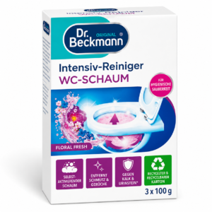 Dr. Beckmann intenzivna čistilna pena za WC – 3 × 100 g
