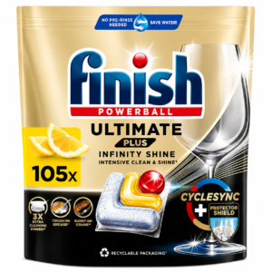 Finish Ultimate Plus Infinity Shine Citrus tablete za pomivalni stroj – 105 kosov