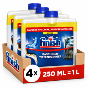 Finish Citrus čistilo za pomivalni stroj – 4 × 250 ml