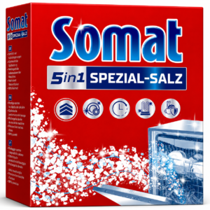 Somat 5-v-1 specialna sol za pomivalni stroj – 1,2 kg