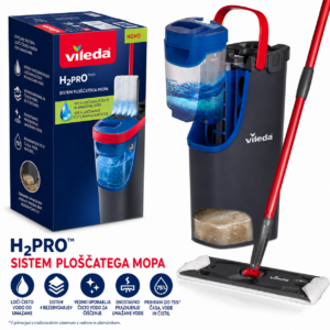 Vileda H2PrO komplet za pomivanje tal z ločenima rezervoarjema za vodo
