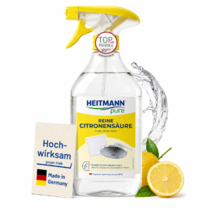 HEITMANN pure čista citronska kislina – odstranjevalec vodnega kamna 500 ml