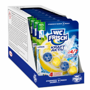 WC Frisch Kraft Aktiv Lemon WC obešanka – 10 kosov
