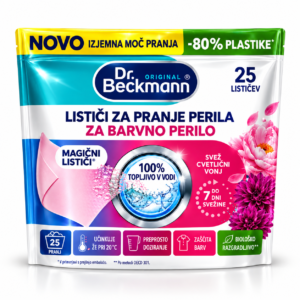 Dr. Beckmann Magic Leaves lističi za pranje barvnega perila – 25 lističev