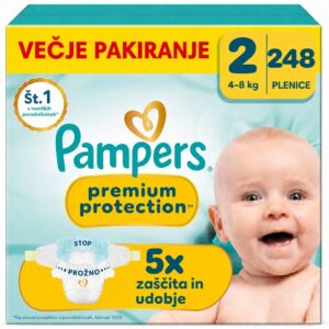 Pampers Premium Protection plenice, velikost 2, 248 kosov