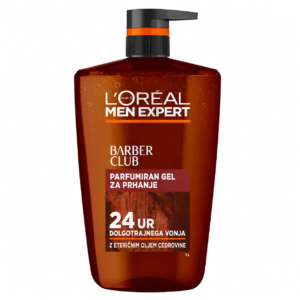 L'Oréal Men Expert Barber Club 5-v-1 gel za prhanje in šampon – 1000 ml