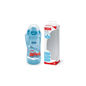 NUK Flexi Cup steklenička s slamico, 300 ml, nepolivalna, od 12 mesecev