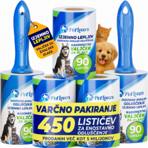 PetLovers ekstra lepljiv valjček za odstranjevanje dlak