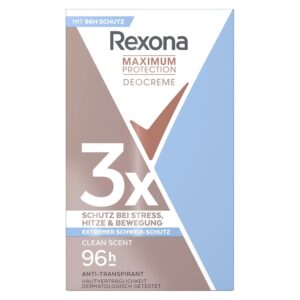 Rexona Women Maximum Protection Clean Scent antiperspirantna krema – 45 ml