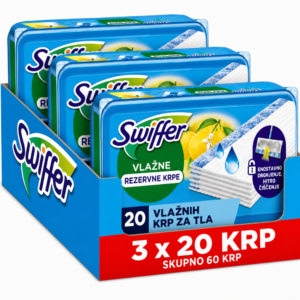 Swiffer Wet – vlažne čistilne krpe za tla, Citrus Fresh