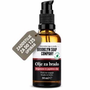 Brooklyn Soap Company olje za nego brade z arganovim in jojobinim oljem, 50 ml