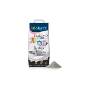 Biokat's Diamond Care Classic dišeč mačji pesek s aktivnim ogljem in aloe vero, 10 L