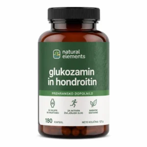 natural elements glukozamin in hondroitin – 180 kapsul