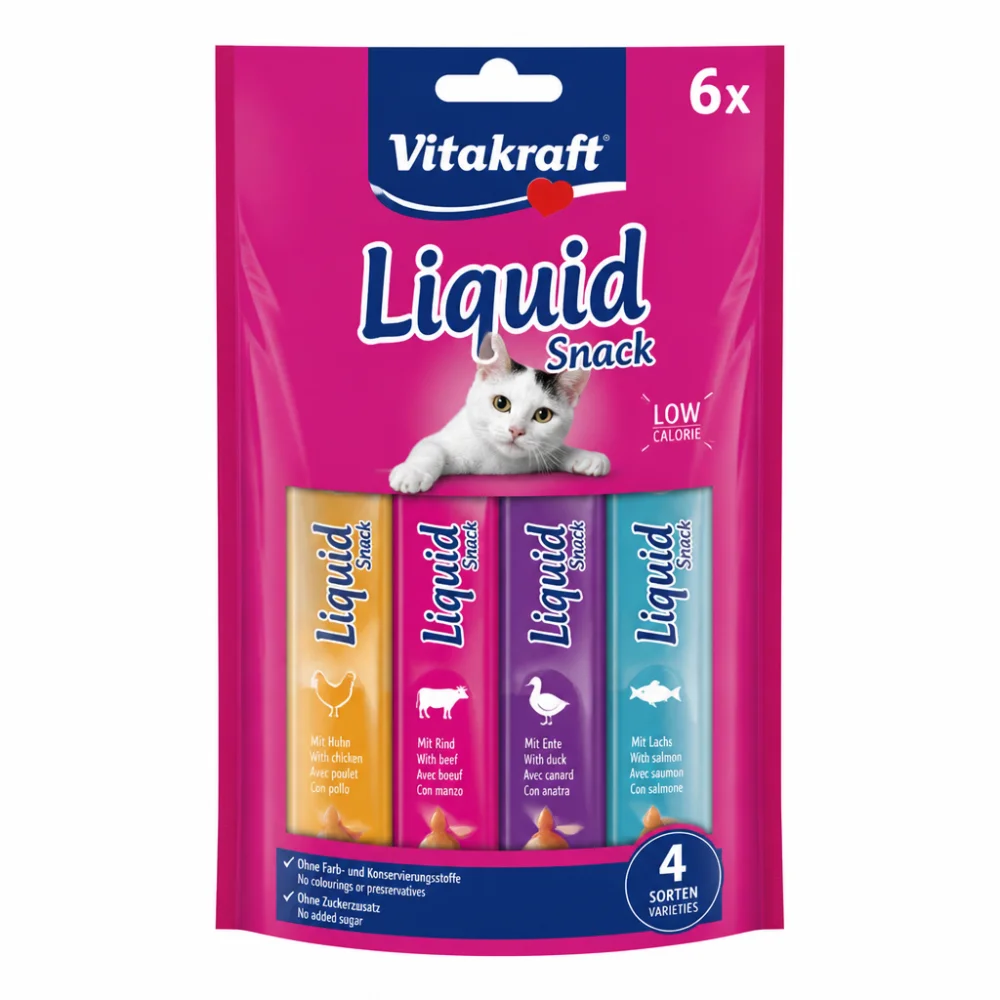 Vitakraft Liquid Snack – kremni priboljški za mačke, 4 okusi