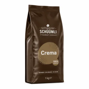 Schwiizer Schüümli Crema – 100 % Arabica kavna zrna, 1 kg