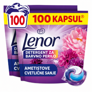 Lenor ametistne cvetlice kapsule za pranje – 100 pranj