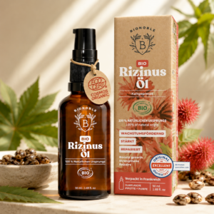 BIONOBLE Bio ricinusovo olje 50 ml za trepalnice, obrvi in lase