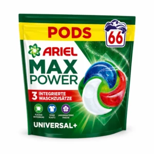 Ariel Max Power PODS Universal+ pralne kapsule – 66 pranj