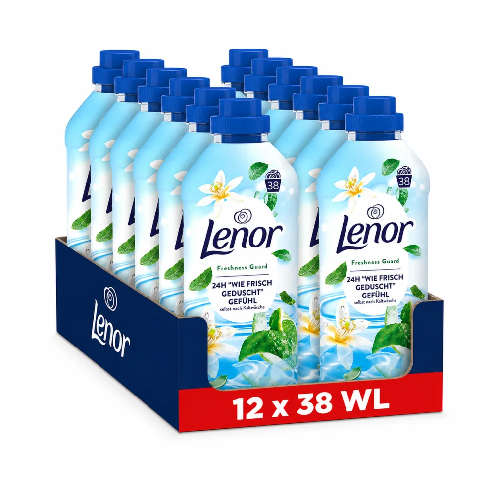 Lenor Ariel Freshness Guard mehčalec za perilo – 12 × 38 pranj, 456 pranj