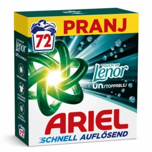 Ariel Universal Touch of Lenor Unstoppables pralni prašek – 72 pranj, 3,6 kg