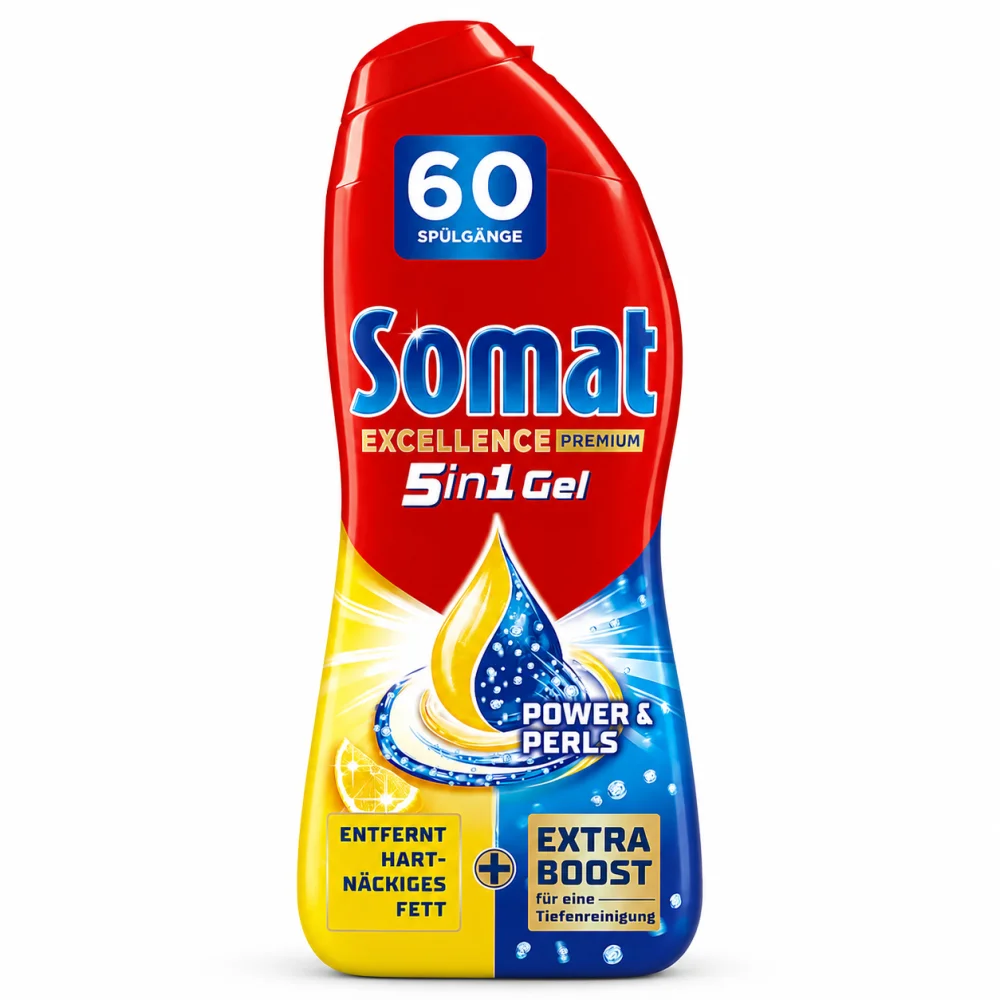 Somat All-in-1 Power Gel za pomivalni stroj – 60 pranj, 960 ml