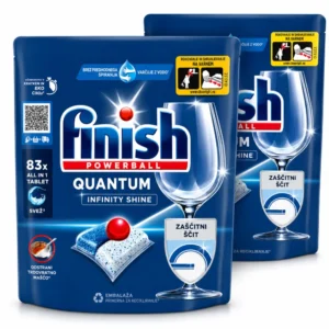 Finish Quantum Infinity Shine tablete za pomivalni stroj – 166 kosov