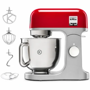 Kenwood kMix KMX750RD Kuhinjski Robot – 5 L Posoda, 1.000 W, Rdeč