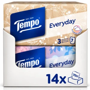 Tempo Light robčki v škatli – 14 × 70 kosov