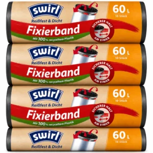 Swirl vrečke za smeti 60 L – 4 × 10 vrečk (40 kosov)