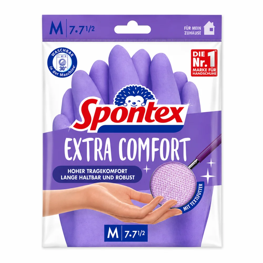 Spontex Extra Comfort gospodinjske rokavice M – 1 par