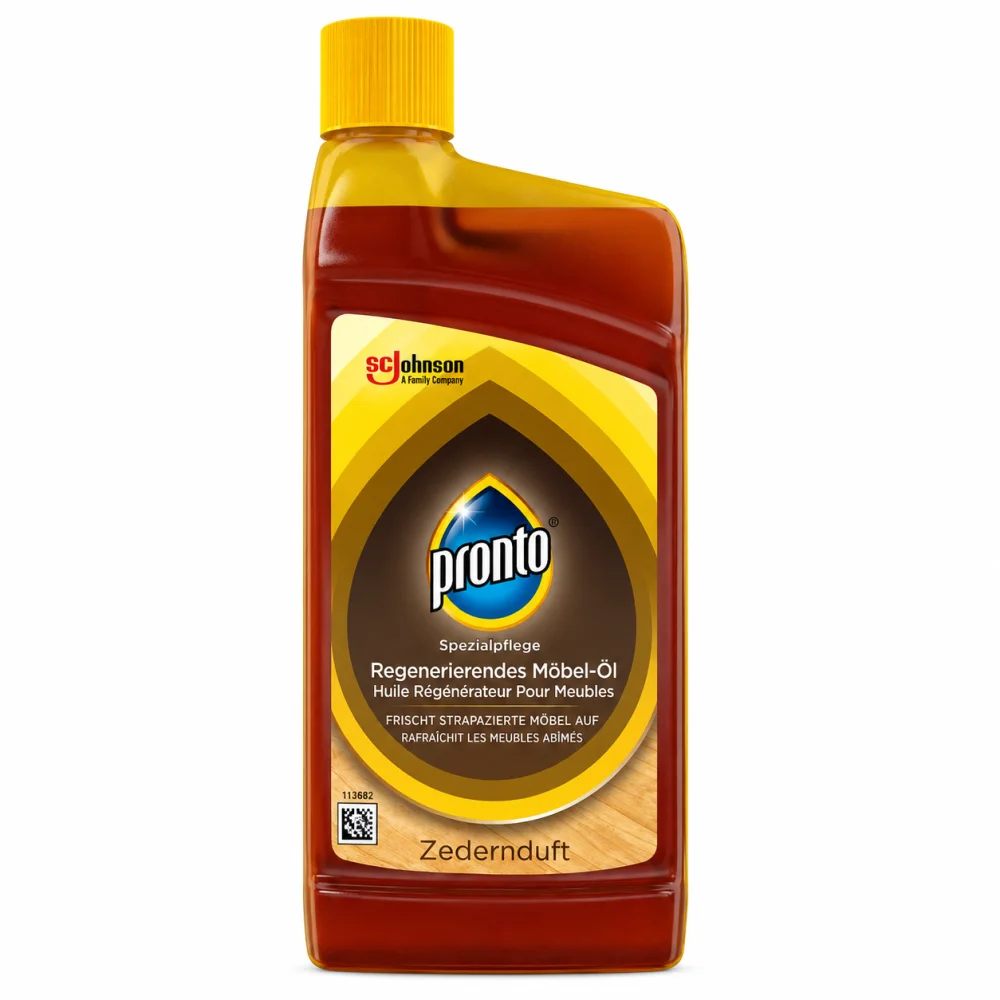Pronto regeneracijsko olje za nego lesenega pohištva – vonj cedre, 250 ml