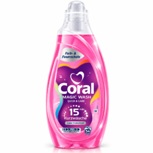 Coral Magic Wash Color Protection tekoči detergent za barvno perilo – 54 pranj, 2,16 L