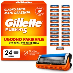 Gillette Fusion5 originalne nadomestne britvice – 24 kosov