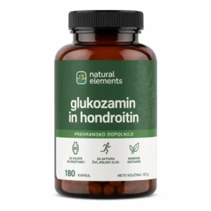 natural elements glukozamin in hondroitin – 180 kapsul