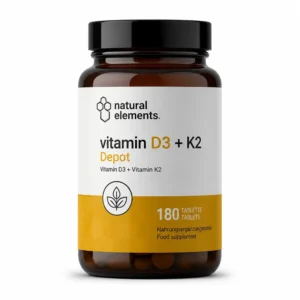 natural elements vitamin D3 + K2 Depot – 180 tablet