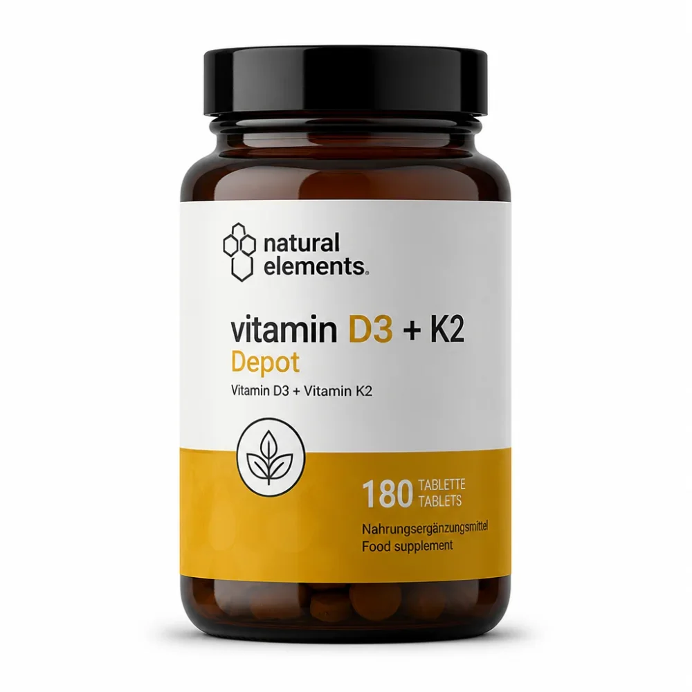 natural elements vitamin D3 + K2 Depot – 180 tablet