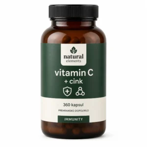 natural elements vitamin C + cink – 360 kapsul