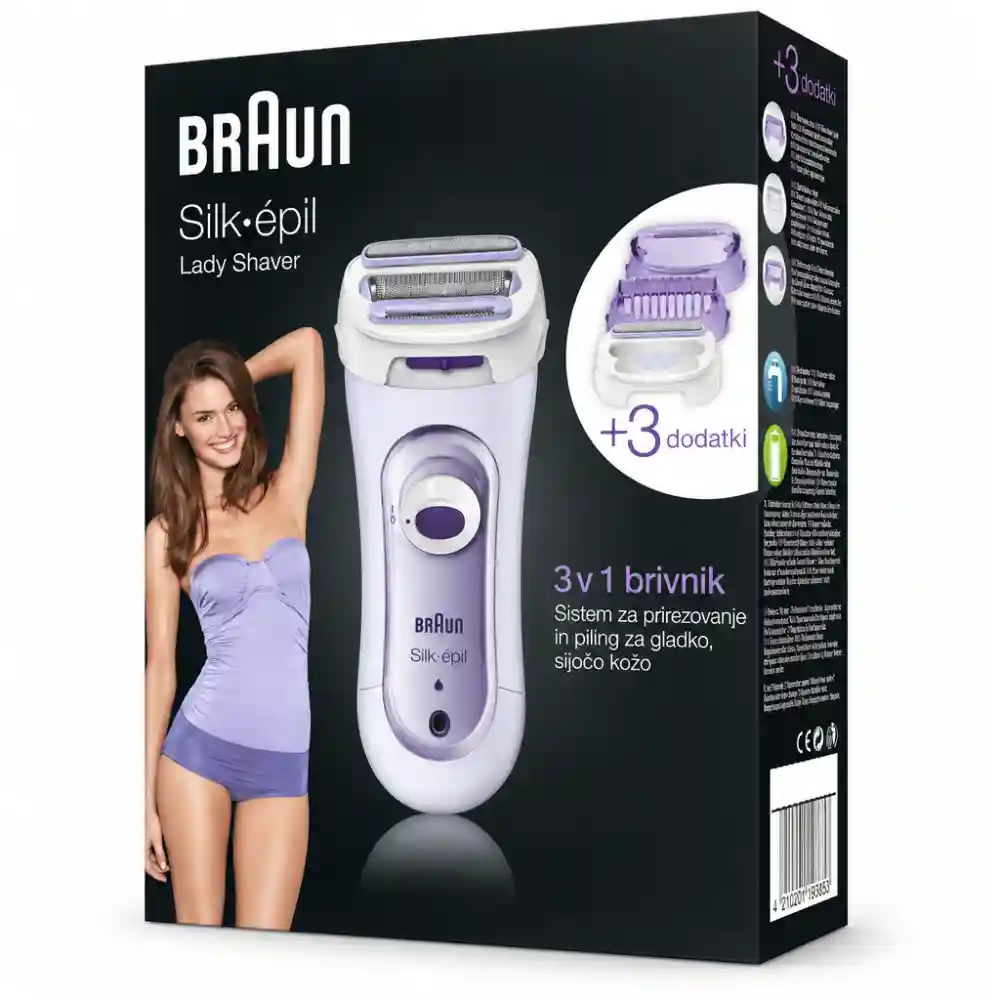 Braun Silk-epil LS 5560 Lady Shaver – 3-v-1 brivnik in trimer za ženske
