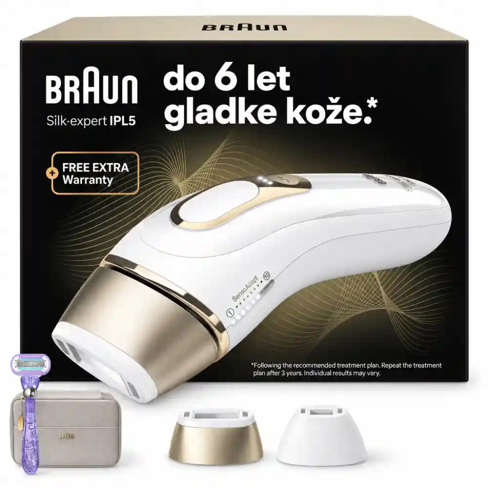Braun Silk-Expert Pro 5 – IPL Naprava za Trajno Odstranjevanje Dlačic