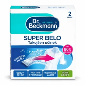 Dr. Beckmann Super White sredstvo za belo perilo, 2 × 40 g