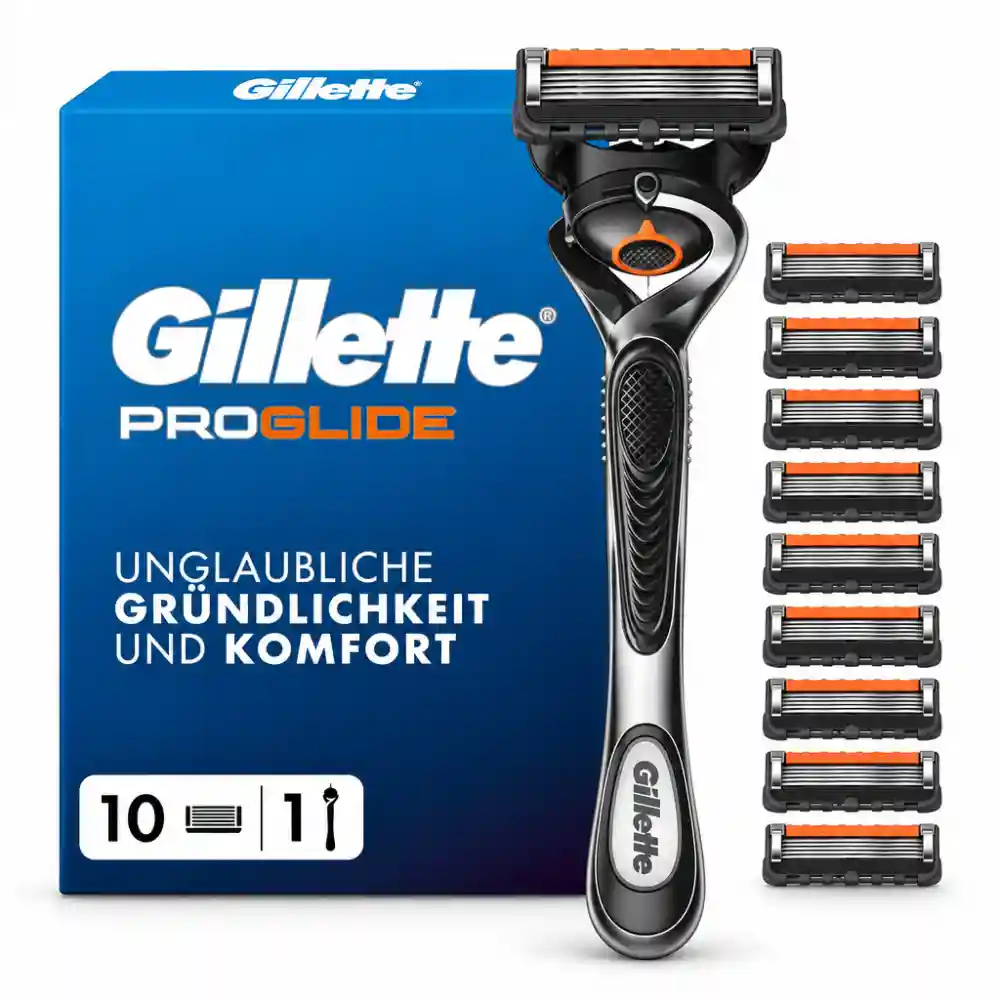 Gillette ProGlide Brivnik za Moške – 1 Brivnik in 10 Nadomestnih Rezil