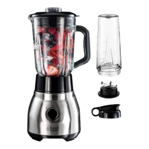 Russell Hobbs Steel 2-v-1 stekleni namizni mešalnik