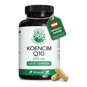 GREEN NATURALS koencim Q10, 180 kapsul