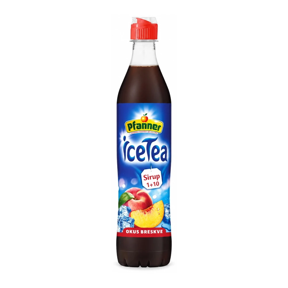 Pfanner sirup za ledeni čaj z okusom breskve
