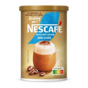 NESCAFÉ Gold kapučino z manj sladkim okusom – 220 g