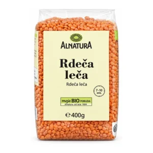 Alnatura ekološka rdeča leča 400 g